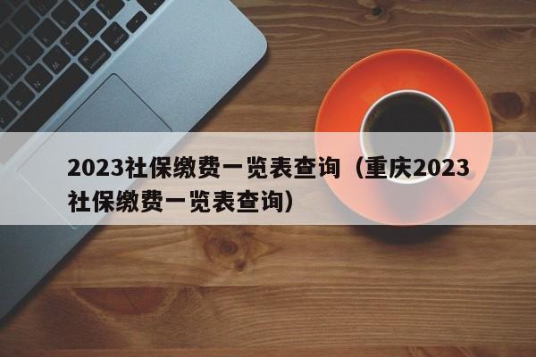 2023社保缴费一览表查询（重庆2023社保缴费一览表查询）