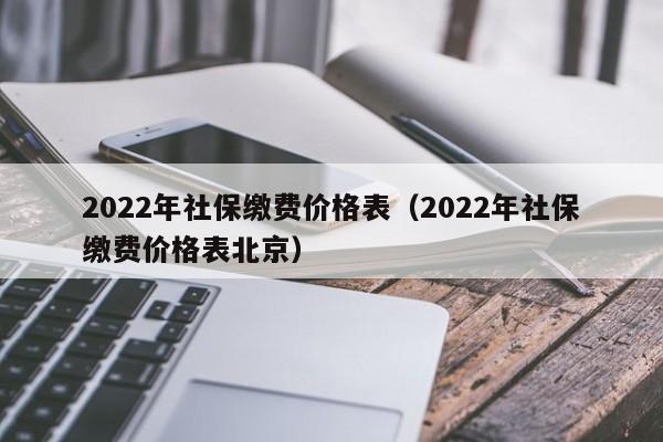 2022年社保缴费价格表（2022年社保缴费价格表北京）