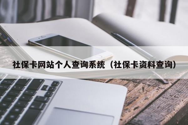 社保卡网站个人查询系统（社保卡资料查询）