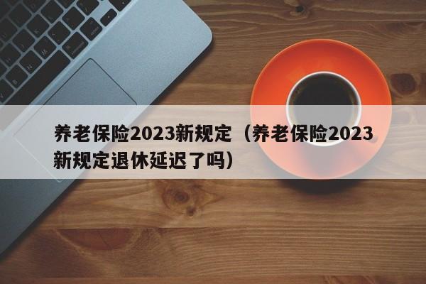 养老保险2023新规定（养老保险2023新规定退休延迟了吗）