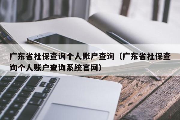 广东省社保查询个人账户查询（广东省社保查询个人账户查询系统官网）