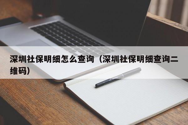 深圳社保明细怎么查询（深圳社保明细查询二维码）