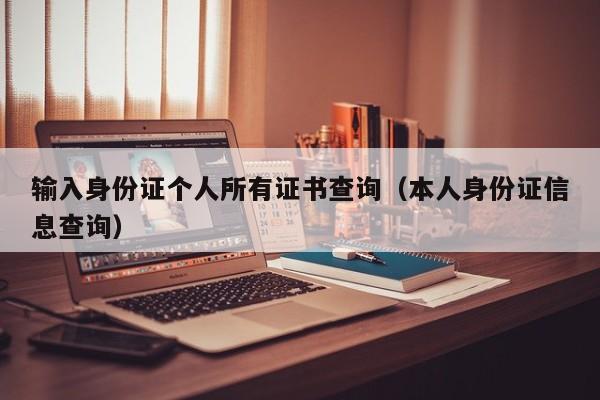 输入身份证个人所有证书查询（本人身份证信息查询）
