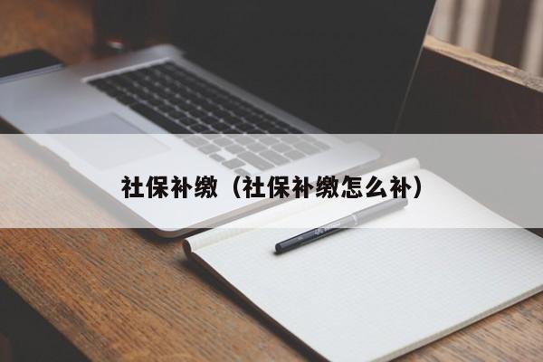 社保补缴（社保补缴怎么补）
