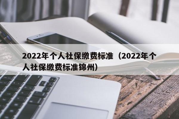 2022年个人社保缴费标准（2022年个人社保缴费标准锦州）