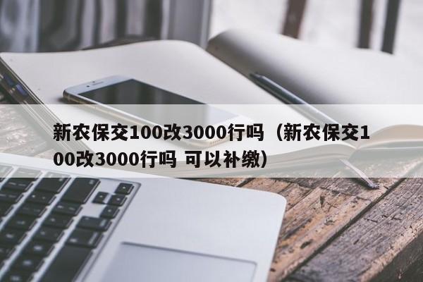 新农保交100改3000行吗（新农保交100改3000行吗 可以补缴）